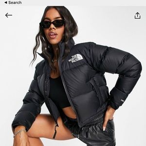 North Face Nuptse Short Jacket in Black 🖤
